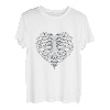 Skelett Herz Destroy Lonely Fashion Grafik Design T-Shirt