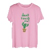 Don't Touch Me lustiges Kaktus-T-Design, bunte Grafik T-Shirt