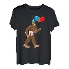 Bigfoot It's My Birthday Party Hut Luftballons Jungen Sasquatch T-Shirt