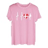 Camping Dänemark Souvenirs Roadtrip Reise Dänische Flagge T-Shirt