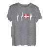 Camping Dänemark Souvenirs Roadtrip Reise Dänische Flagge T-Shirt