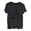 Retro Wandern auf Felsen Retro Sonnenuntergang Berg T-Shirt