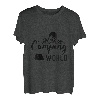 Retro Wandern auf Felsen Retro Sonnenuntergang Berg T-Shirt
