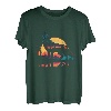 Wolf Moon Abstrakte Wölfe heulender Wolf Tier Wolf Liebhaber T-Shirt