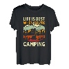 Life is Best When You're Camping Retro Wandern Berge 2023 T-Shirt