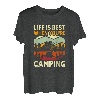 Life is Best When You're Camping Retro Wandern Berge 2023 T-Shirt
