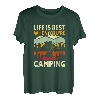 Life is Best When You're Camping Retro Wandern Berge 2023 T-Shirt