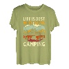 Life is Best When You're Camping Retro Wandern Berge 2023 T-Shirt