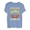 Life is Best When You're Camping Retro Wandern Berge 2023 T-Shirt