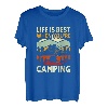 Life is Best When You're Camping Retro Wandern Berge 2023 T-Shirt