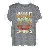 Life is Best When You're Camping Retro Wandern Berge 2023 T-Shirt