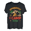 Apparently I Camp Now For Camping Lovers Funny Camper Retro T-Shirt