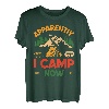 Apparently I Camp Now For Camping Lovers Funny Camper Retro T-Shirt