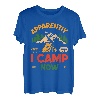 Apparently I Camp Now For Camping Lovers Funny Camper Retro T-Shirt
