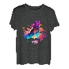 Heulender Wolf Wölfe Wolf Pop Art Abstrakt Wolf Liebhaber Tier T-Shirt