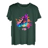 Heulender Wolf Wölfe Wolf Pop Art Abstrakt Wolf Liebhaber Tier T-Shirt