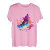 Heulender Wolf Wölfe Wolf Pop Art Abstrakt Wolf Liebhaber Tier T-Shirt