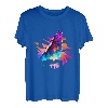 Heulender Wolf Wölfe Wolf Pop Art Abstrakt Wolf Liebhaber Tier T-Shirt