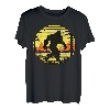 Retro Bigfoot Silhouette Sun Believe! Original 80er Jahre Grafik T-Shirt