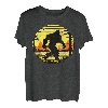 Retro Bigfoot Silhouette Sun Believe! Original 80er Jahre Grafik T-Shirt