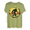 Retro Bigfoot Silhouette Sun Believe! Original 80er Jahre Grafik T-Shirt