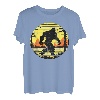 Retro Bigfoot Silhouette Sun Believe! Original 80er Jahre Grafik T-Shirt