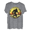Retro Bigfoot Silhouette Sun Believe! Original 80er Jahre Grafik T-Shirt