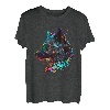Wolf Face Wölfe Wolf Lover Wolf Tier Pop Art Abstrakt T-Shirt