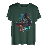 Wolf Face Wölfe Wolf Lover Wolf Tier Pop Art Abstrakt T-Shirt