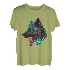 Wolf Face Wölfe Wolf Lover Wolf Tier Pop Art Abstrakt T-Shirt