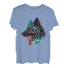 Wolf Face Wölfe Wolf Lover Wolf Tier Pop Art Abstrakt T-Shirt