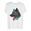 Wolf Face Wölfe Wolf Lover Wolf Tier Pop Art Abstrakt T-Shirt