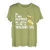 Mein Wanderpartner hat vier Pfoten und wedelnden Schwanz T-Shirt