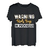 Damen warnt Mädchen Ausflüge im Fortschritt 2023 Urlaub Squad T-Shirt