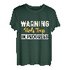 Damen warnt Mädchen Ausflüge im Fortschritt 2023 Urlaub Squad T-Shirt