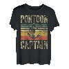 Herren Pontoon Captain Shirt Lustiges Vatertagsgeschenk Pontonboot T-Shirt