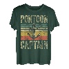 Herren Pontoon Captain Shirt Lustiges Vatertagsgeschenk Pontonboot T-Shirt