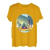 Wandern Landschaft Design Rainbow Mountain T-Shirt
