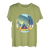 Wandern Landschaft Design Rainbow Mountain T-Shirt