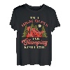Ich bin ein Mädchen vom Typ High Heels und Camping. Mädchen-Camping T-Shirt
