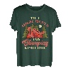 Ich bin ein Mädchen vom Typ High Heels und Camping. Mädchen-Camping T-Shirt