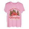 Ich bin ein Mädchen vom Typ High Heels und Camping. Mädchen-Camping T-Shirt