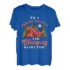 Ich bin ein Mädchen vom Typ High Heels und Camping. Mädchen-Camping T-Shirt