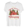 Ich bin ein Mädchen vom Typ High Heels und Camping. Mädchen-Camping T-Shirt