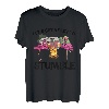 Lustiges Tier-Flamingo, Camping, Let's Get Ready To Stumble T-Shirt