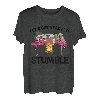 Lustiges Tier-Flamingo, Camping, Let's Get Ready To Stumble T-Shirt