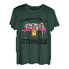 Lustiges Tier-Flamingo, Camping, Let's Get Ready To Stumble T-Shirt