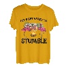 Lustiges Tier-Flamingo, Camping, Let's Get Ready To Stumble T-Shirt