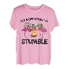 Lustiges Tier-Flamingo, Camping, Let's Get Ready To Stumble T-Shirt