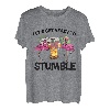 Lustiges Tier-Flamingo, Camping, Let's Get Ready To Stumble T-Shirt